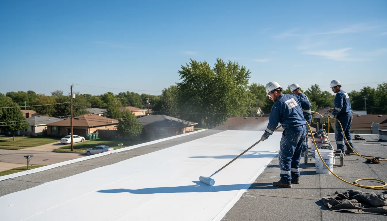 Commercial roof coating in Campbell, OH near me